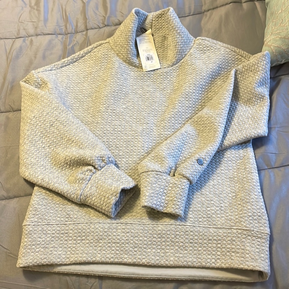 Calia by Carrie underwood journey new mock sweater light heather gray xs